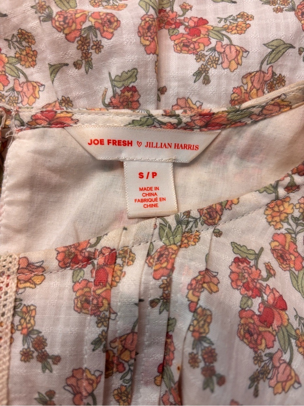 Jillian Harris Blushing Flower Tiered short Babydoll Cotton Dress, size S - Picture 13 of 16